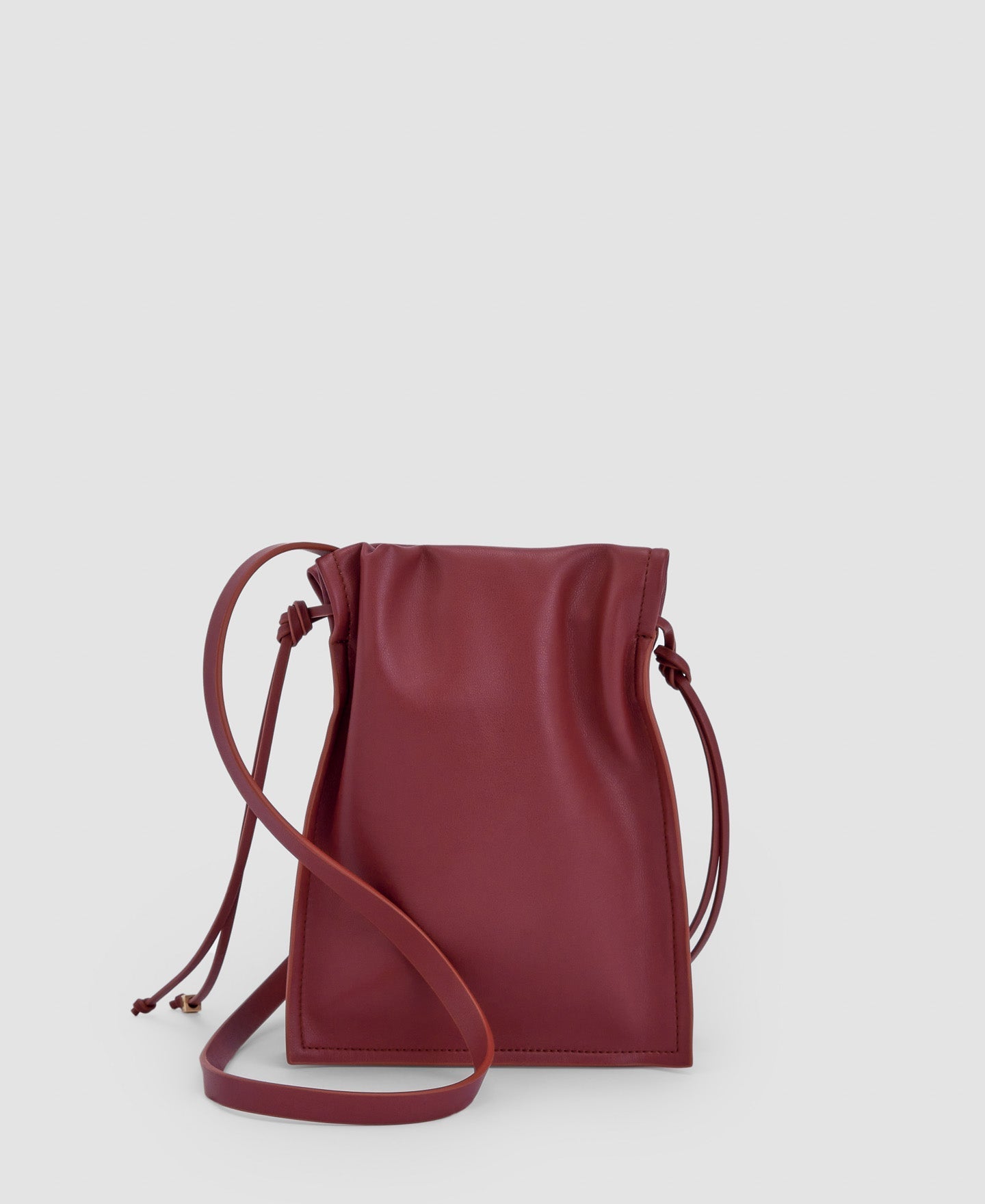 Women Bags | Red Recycled Material Small Shoulder Bag by Spanish designer Adolfo Dominguez