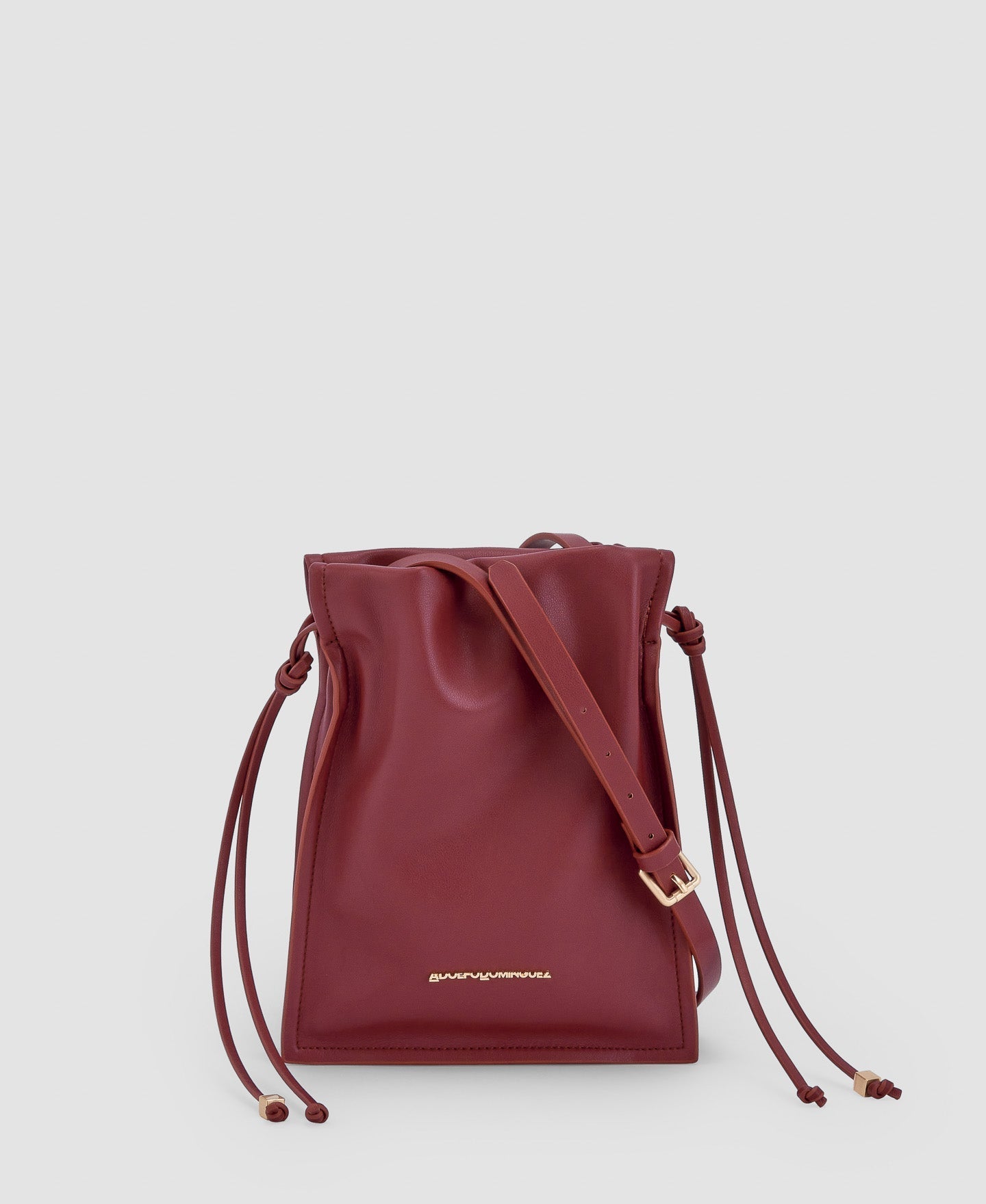 Women Bags | Red Recycled Material Small Shoulder Bag by Spanish designer Adolfo Dominguez