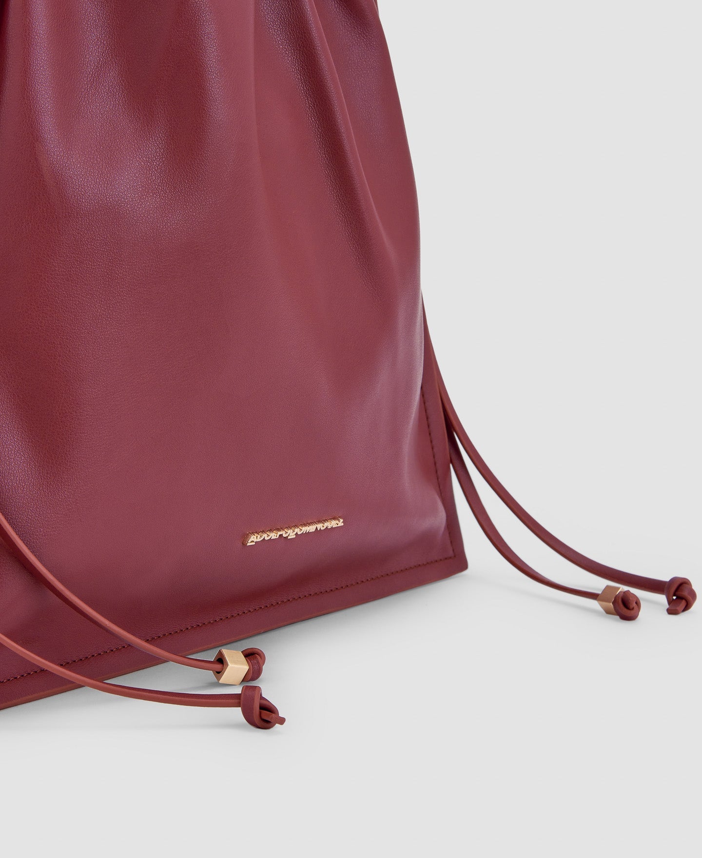Women Bags | Red Recycled Material Vertical Shopper by Spanish designer Adolfo Dominguez