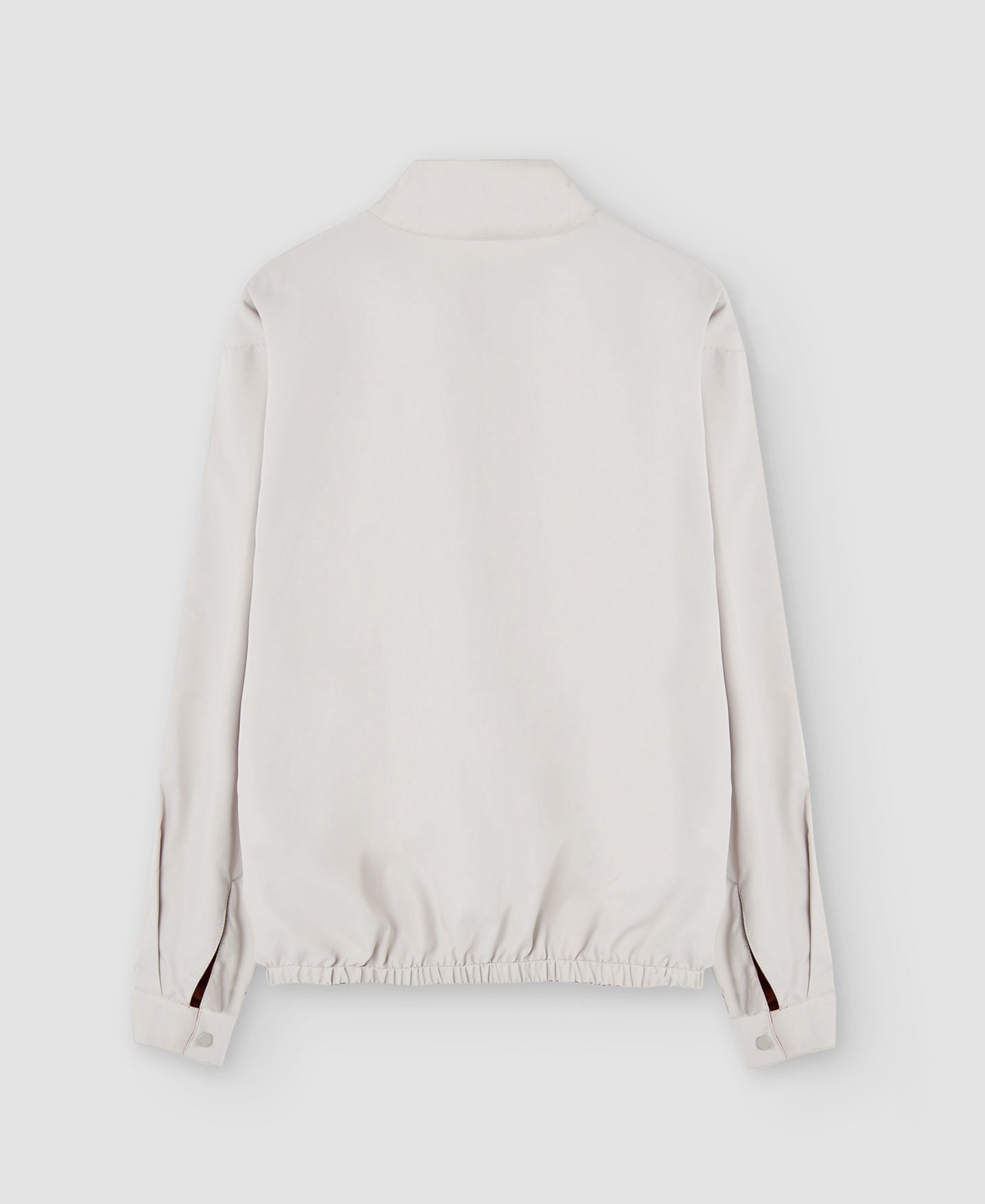 Men Jacket | Sand Reversible Mandarin Collar Harrington by Spanish designer Adolfo Dominguez