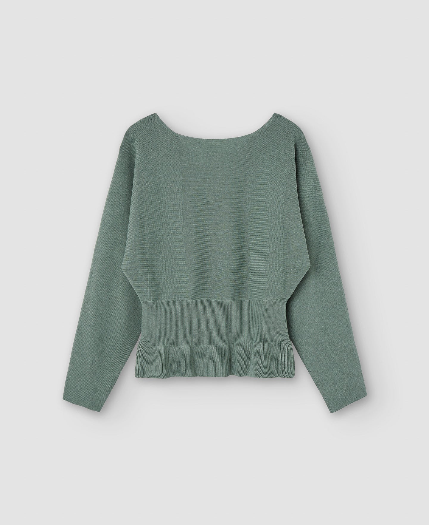 Women Jersey | Sea Water Green Viscose Knitted Sweater by Spanish designer Adolfo Dominguez