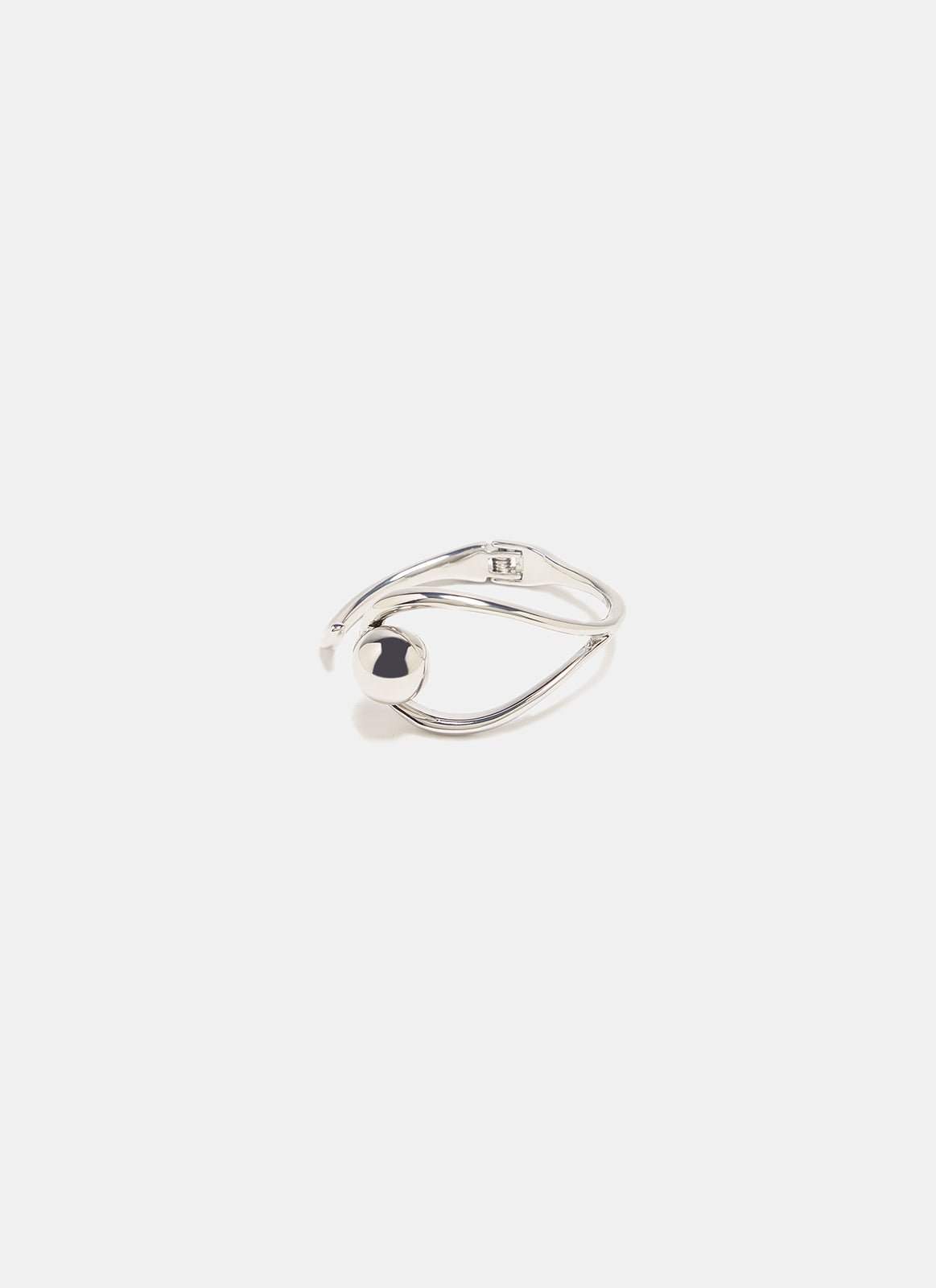 Women Bracelet | Silver Color Rigid Open Bracelet by Spanish designer Adolfo Dominguez