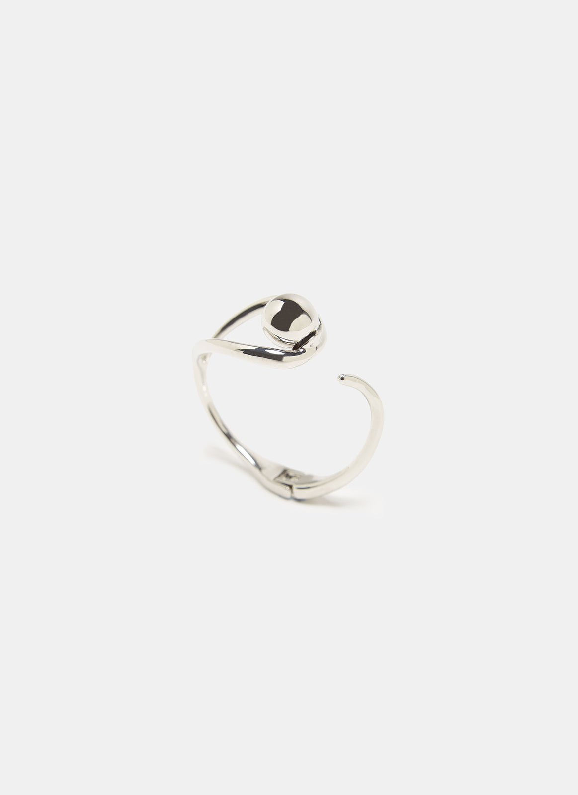 Women Bracelet | Silver Color Rigid Open Bracelet by Spanish designer Adolfo Dominguez