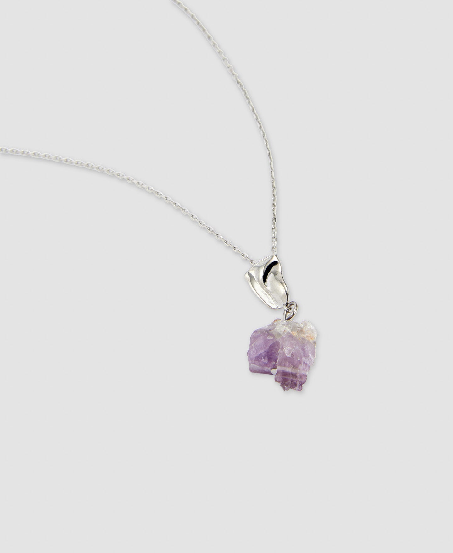 Women Necklace | Silver Color Silver And Natural Stone Necklace by Spanish designer Adolfo Dominguez