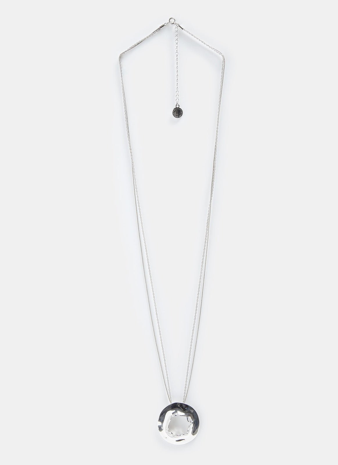 Women Accesories | Silver Necklace With Organic Lines by Spanish designer Adolfo Dominguez