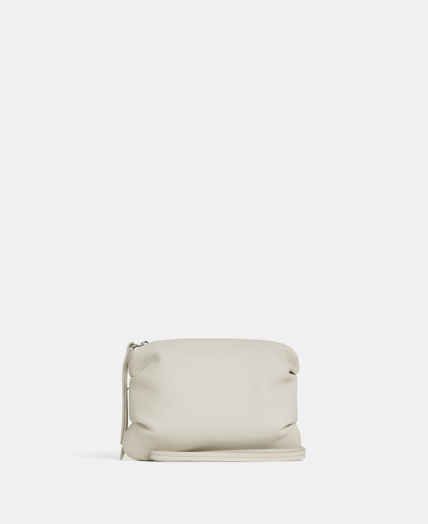 Women Bags | Stone Medium Recycled Polyester Shoulder Bag by Spanish designer Adolfo Dominguez