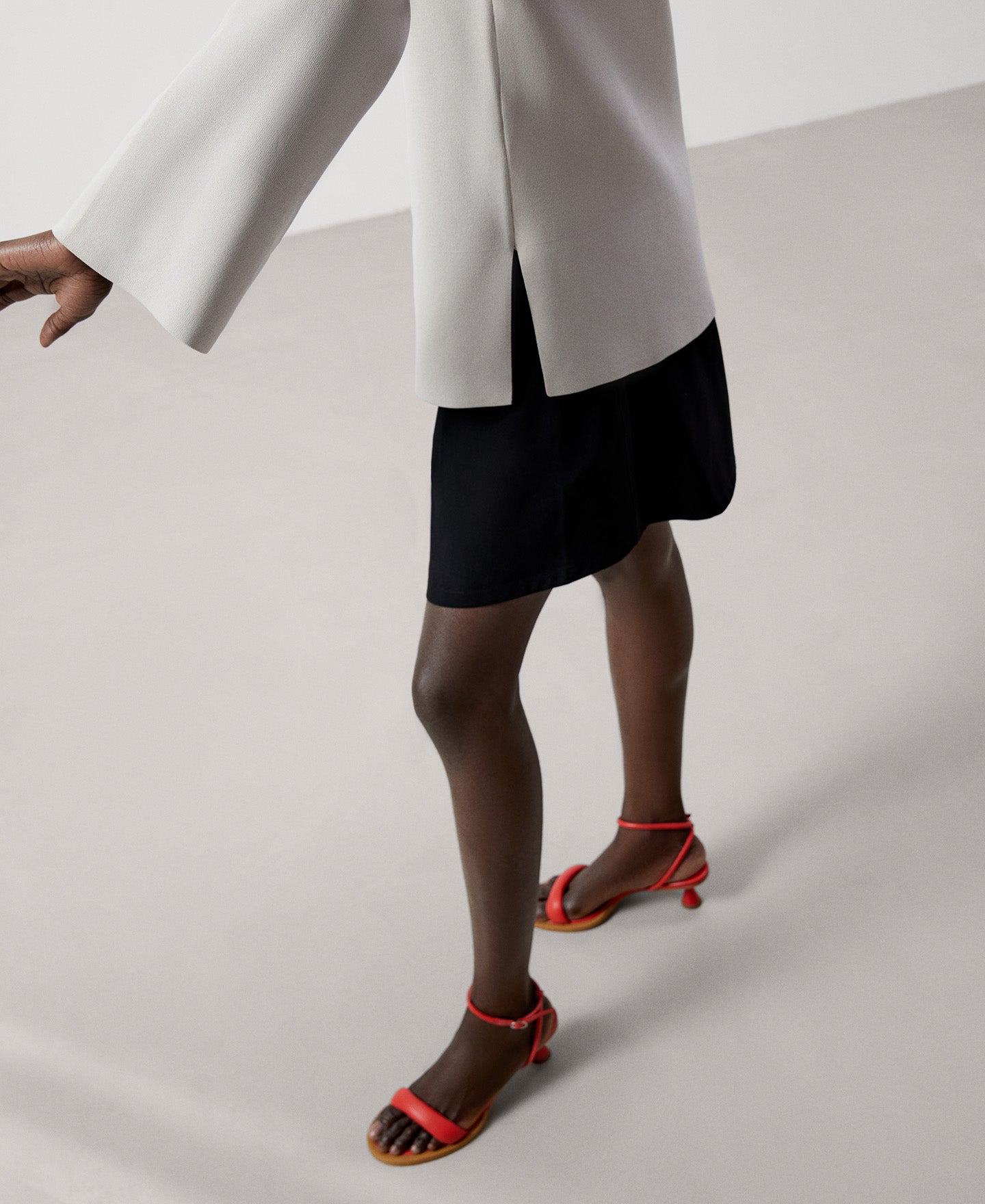 Women Jersey | Stone Recycled Nylon Sweater by Spanish designer Adolfo Dominguez