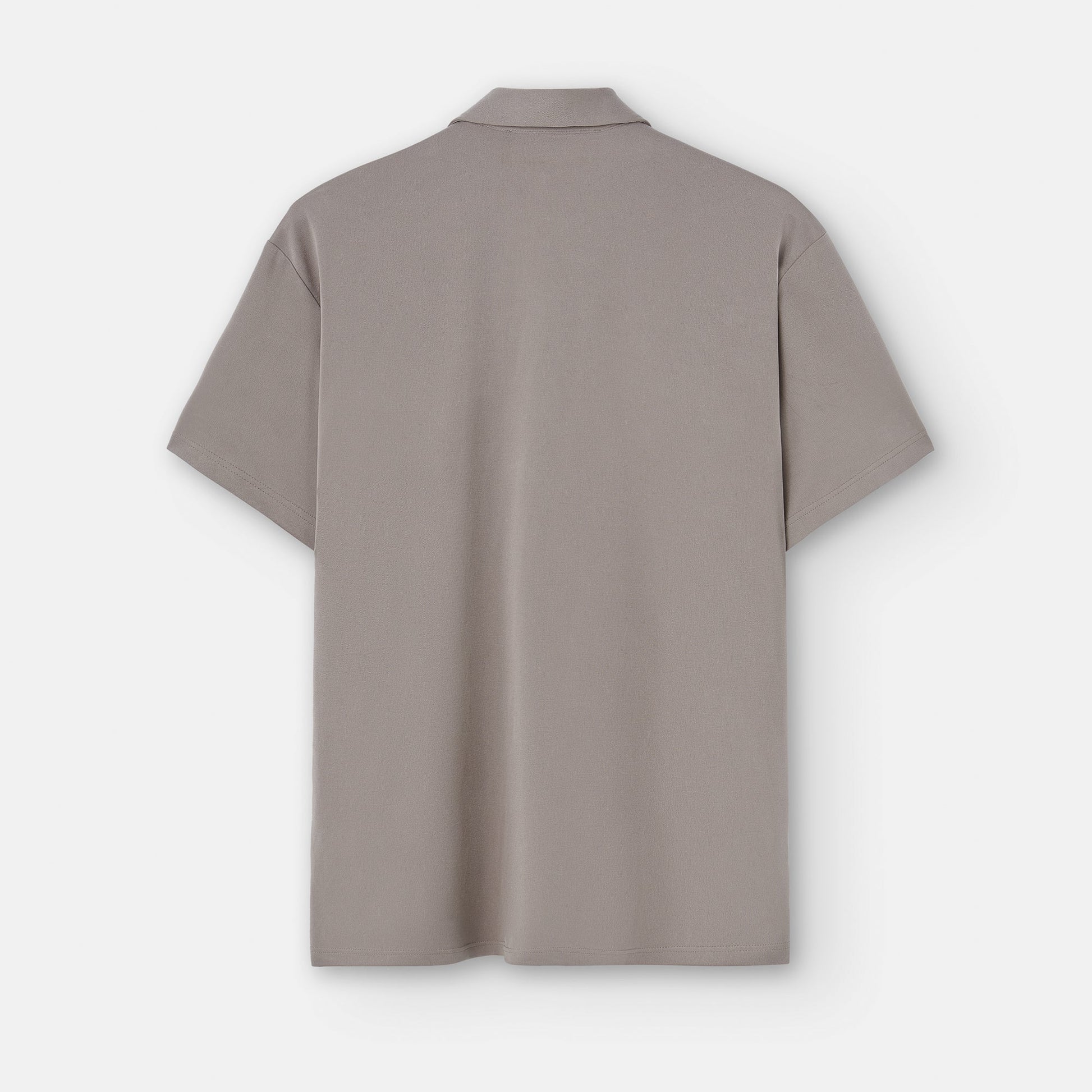 Men Polo | Stone Responsible Modal Bowling Shirt by Spanish designer Adolfo Dominguez