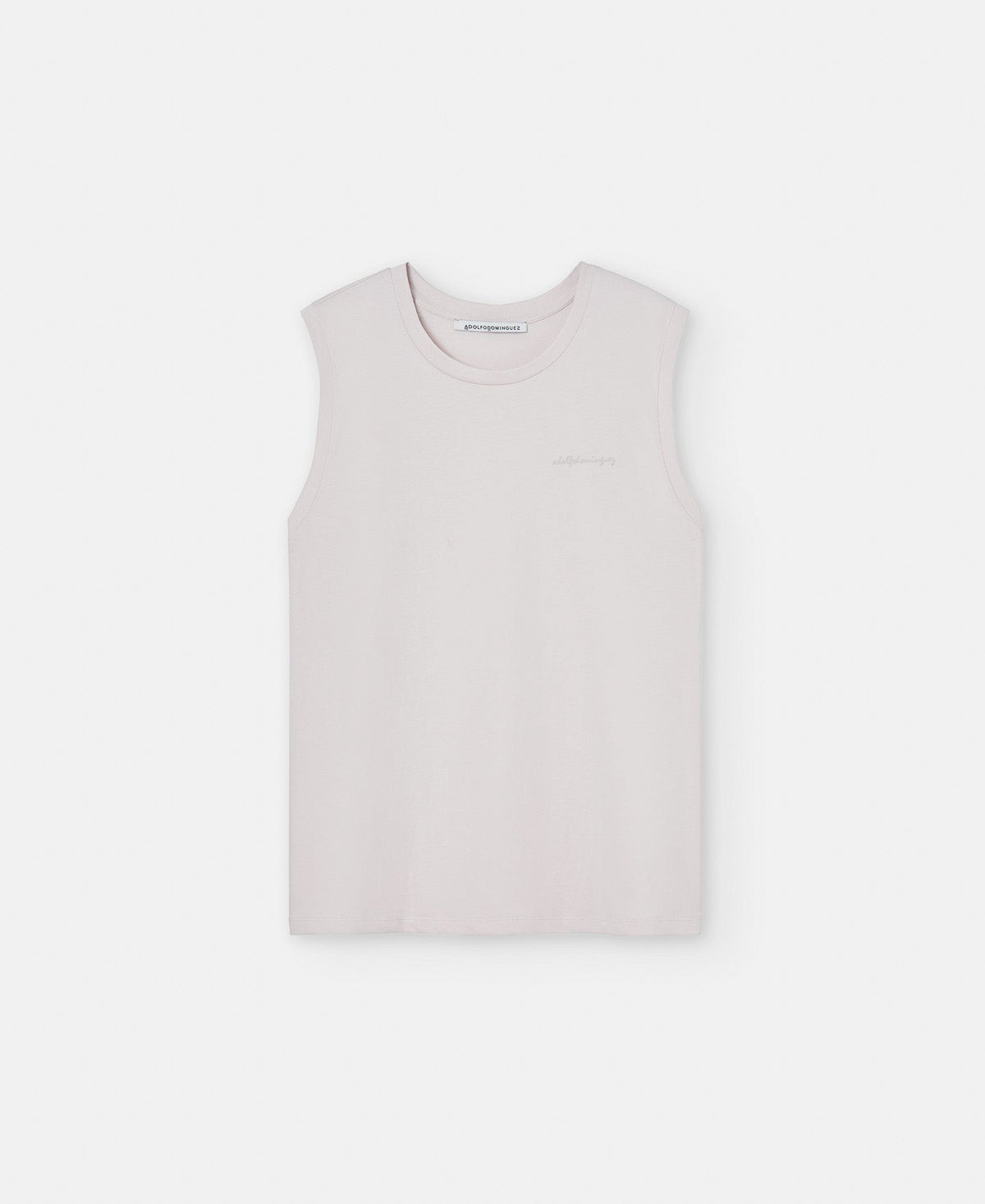 Women T-Shirt (Short Sleeve) | Stone Straight T-Shirt In Responsible Cotton by Spanish designer Adolfo Dominguez