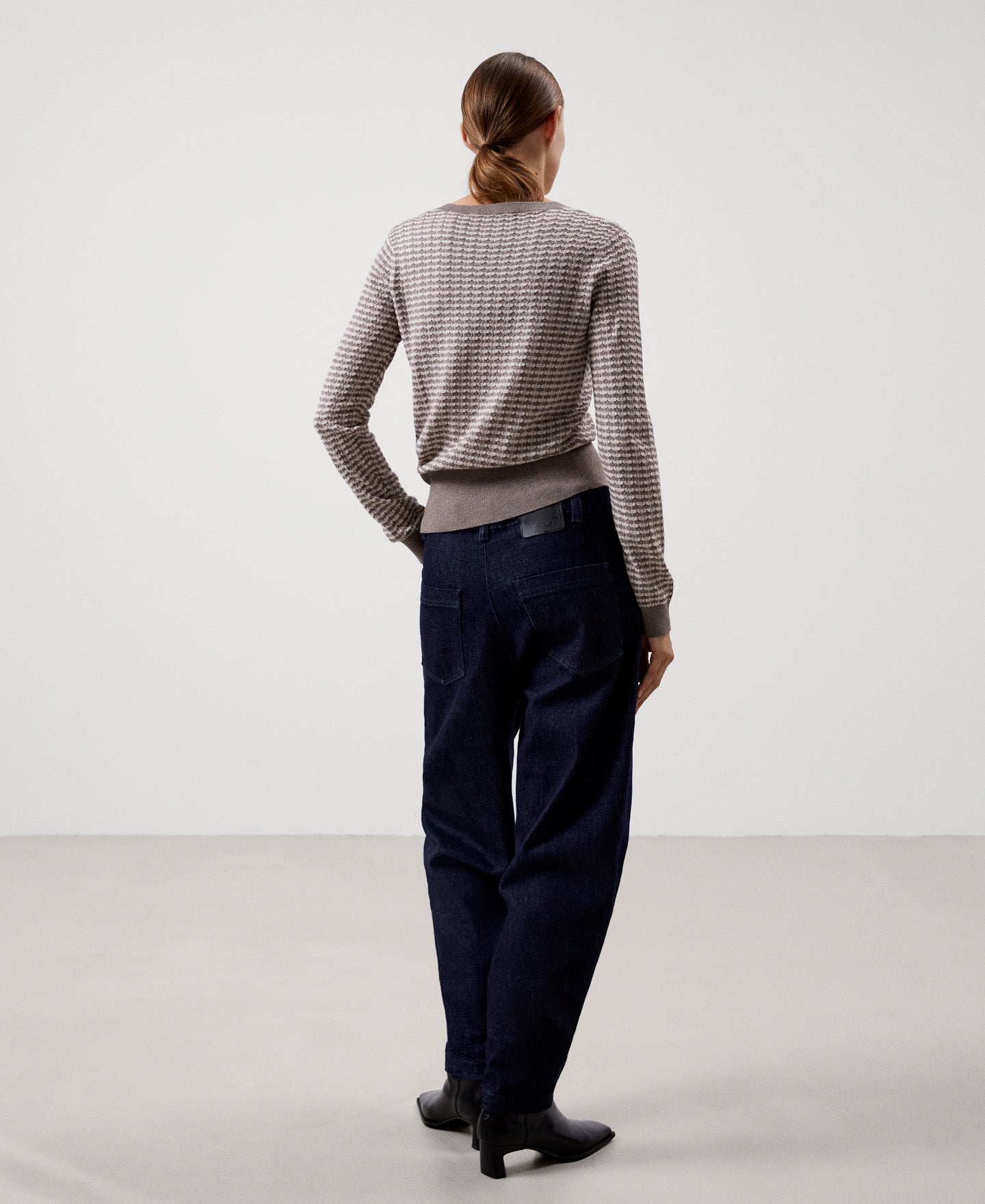Women Jersey | Stone Sweater by Spanish designer Adolfo Dominguez