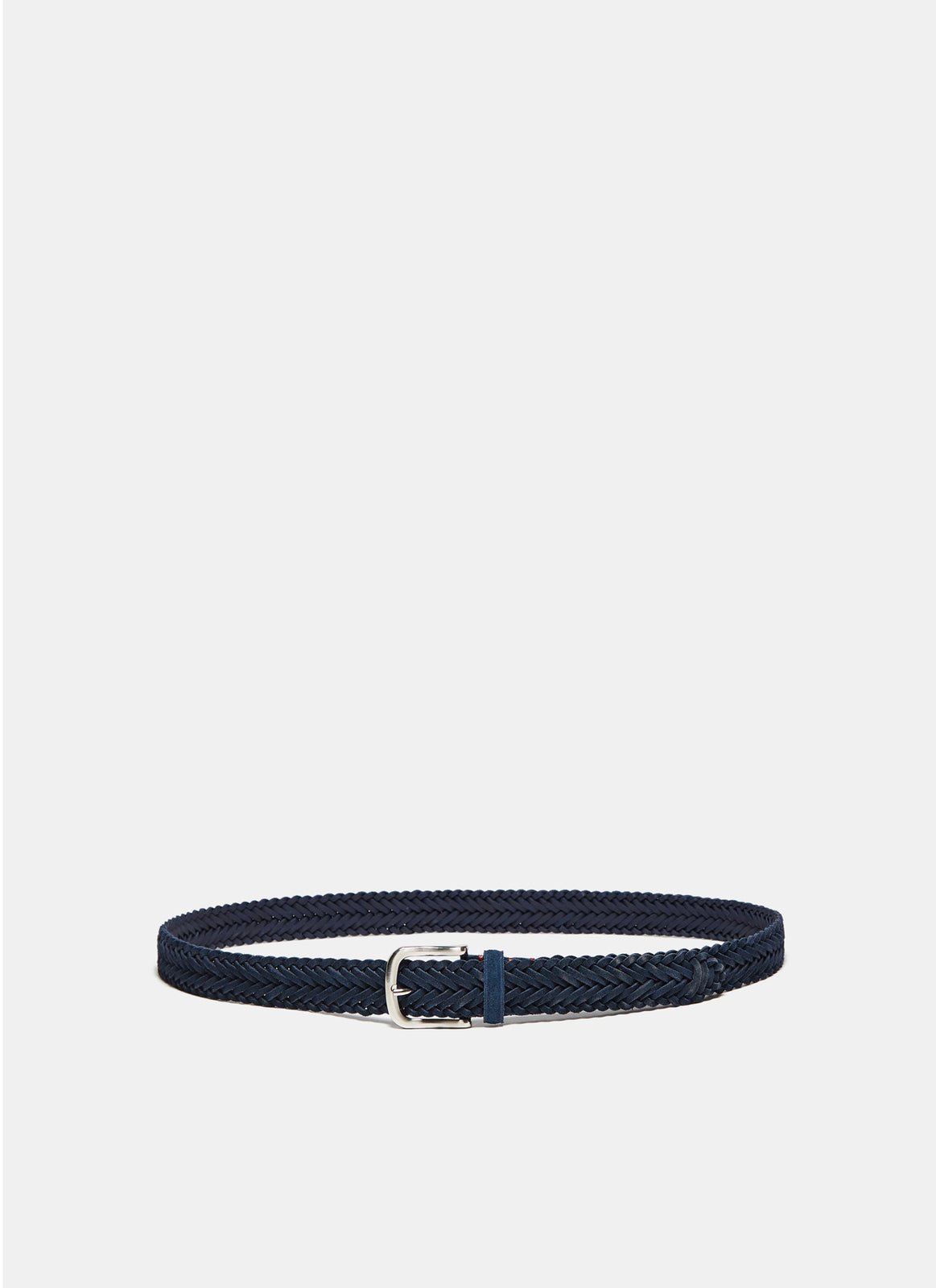 Men Belt | Suede Braided Belt by Spanish designer Adolfo Dominguez