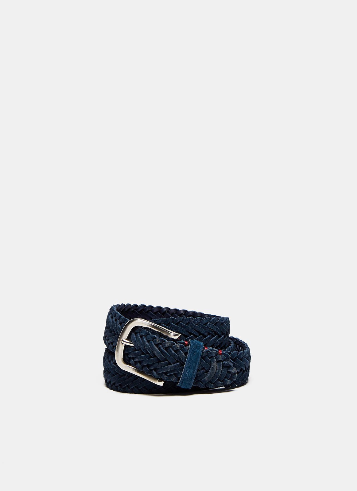 Men Belt | Suede Braided Belt by Spanish designer Adolfo Dominguez