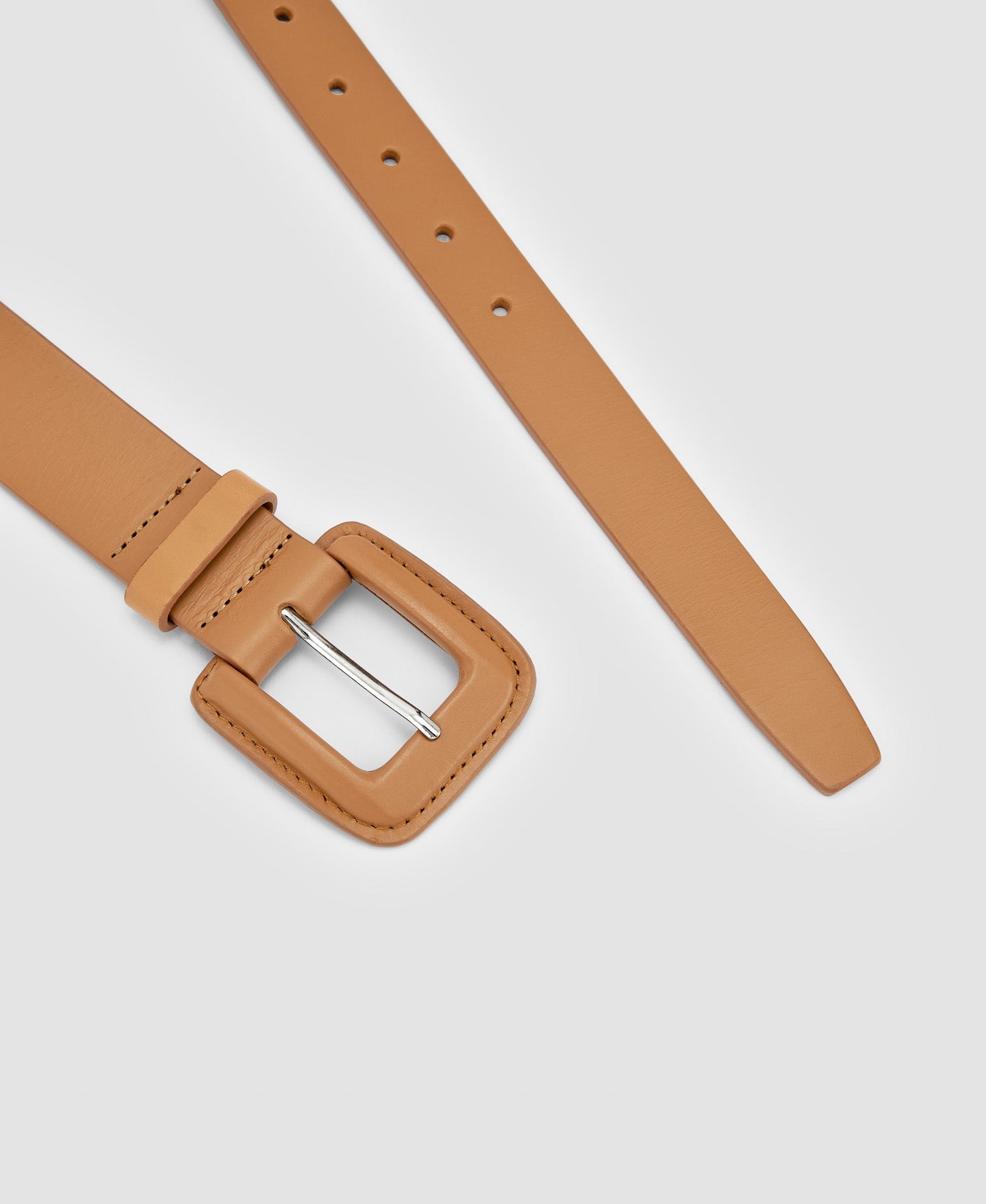 Women Belt | Tan Vachetta Leather Belt by Spanish designer Adolfo Dominguez