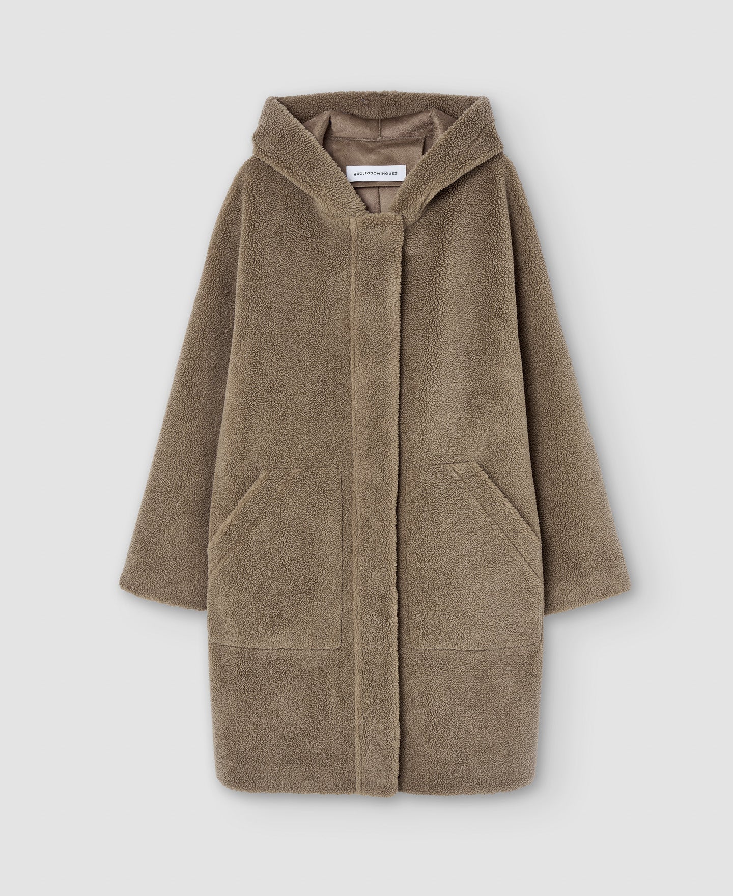 Women Ecoleather | Taupe Jacket by Spanish designer Adolfo Dominguez