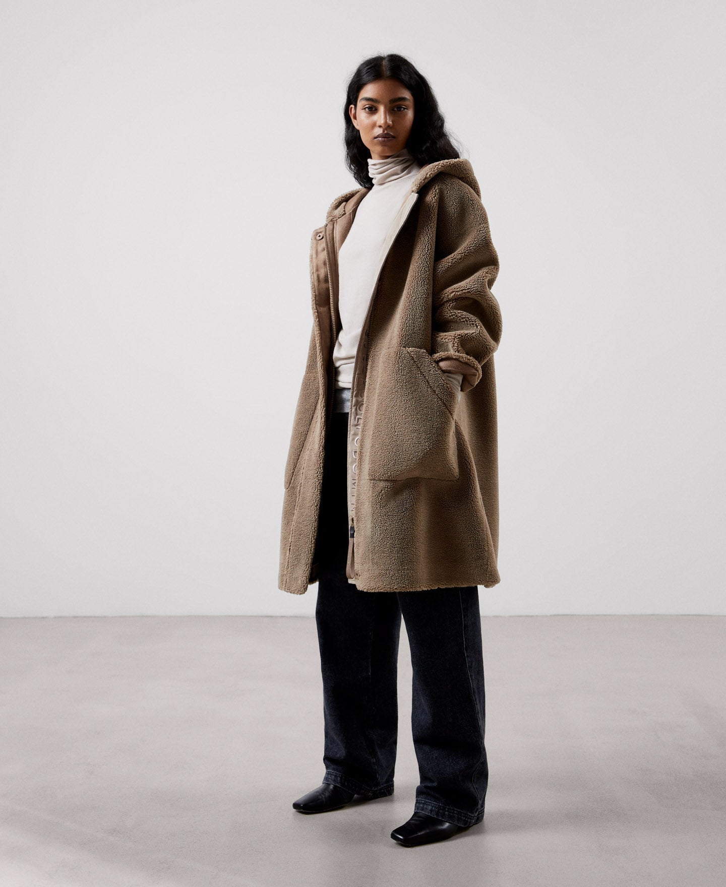 Women Ecoleather | Taupe Jacket by Spanish designer Adolfo Dominguez