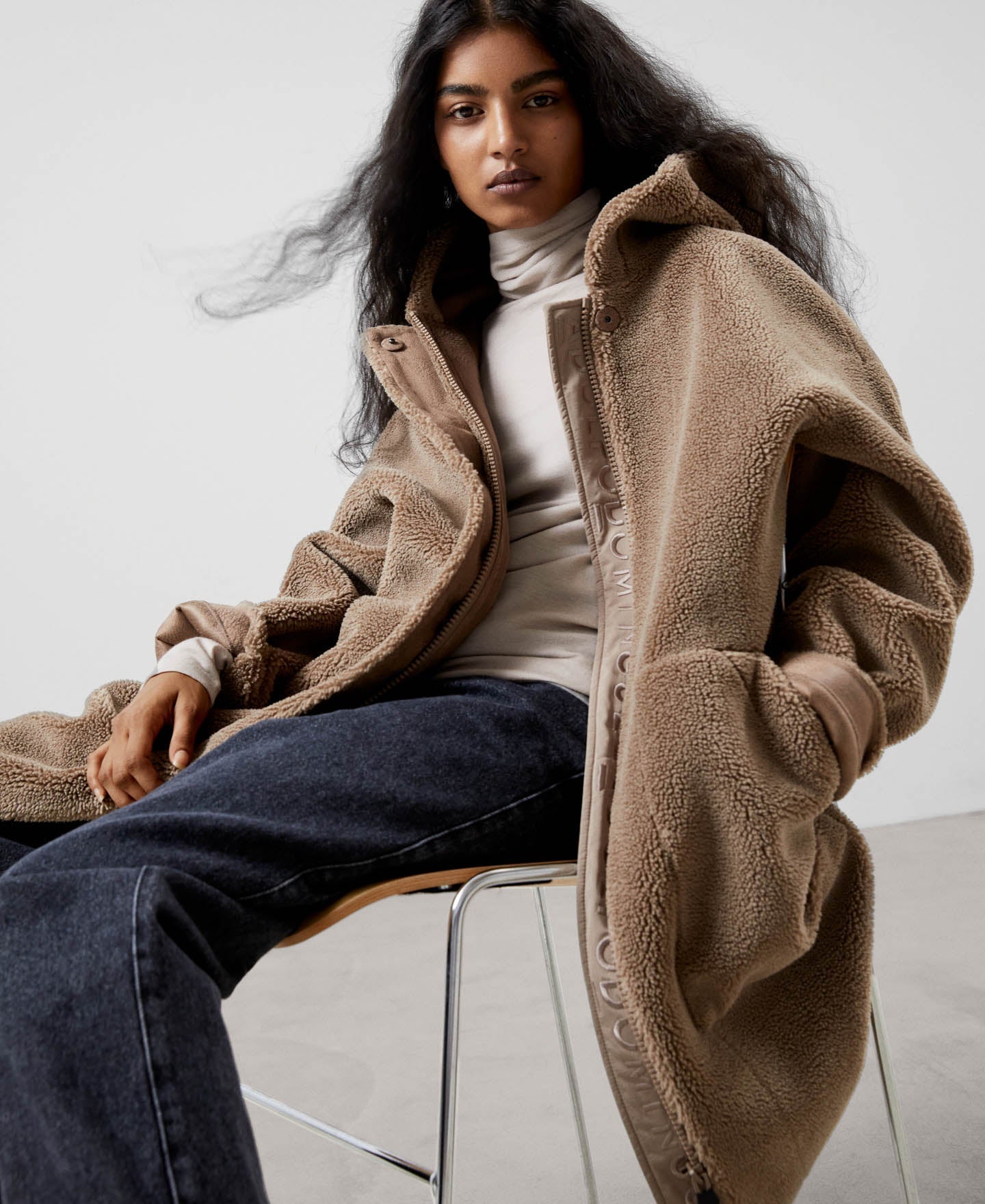 Women Ecoleather | Taupe Jacket by Spanish designer Adolfo Dominguez