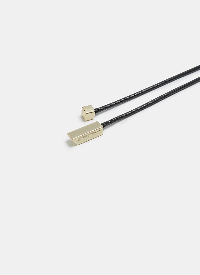 Women Necklace | Taupe Long Necklace With Adjustable Stopper by Spanish designer Adolfo Dominguez