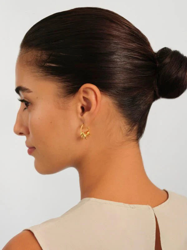Taurus Astrological Sign Hoop Earrings | appv1021