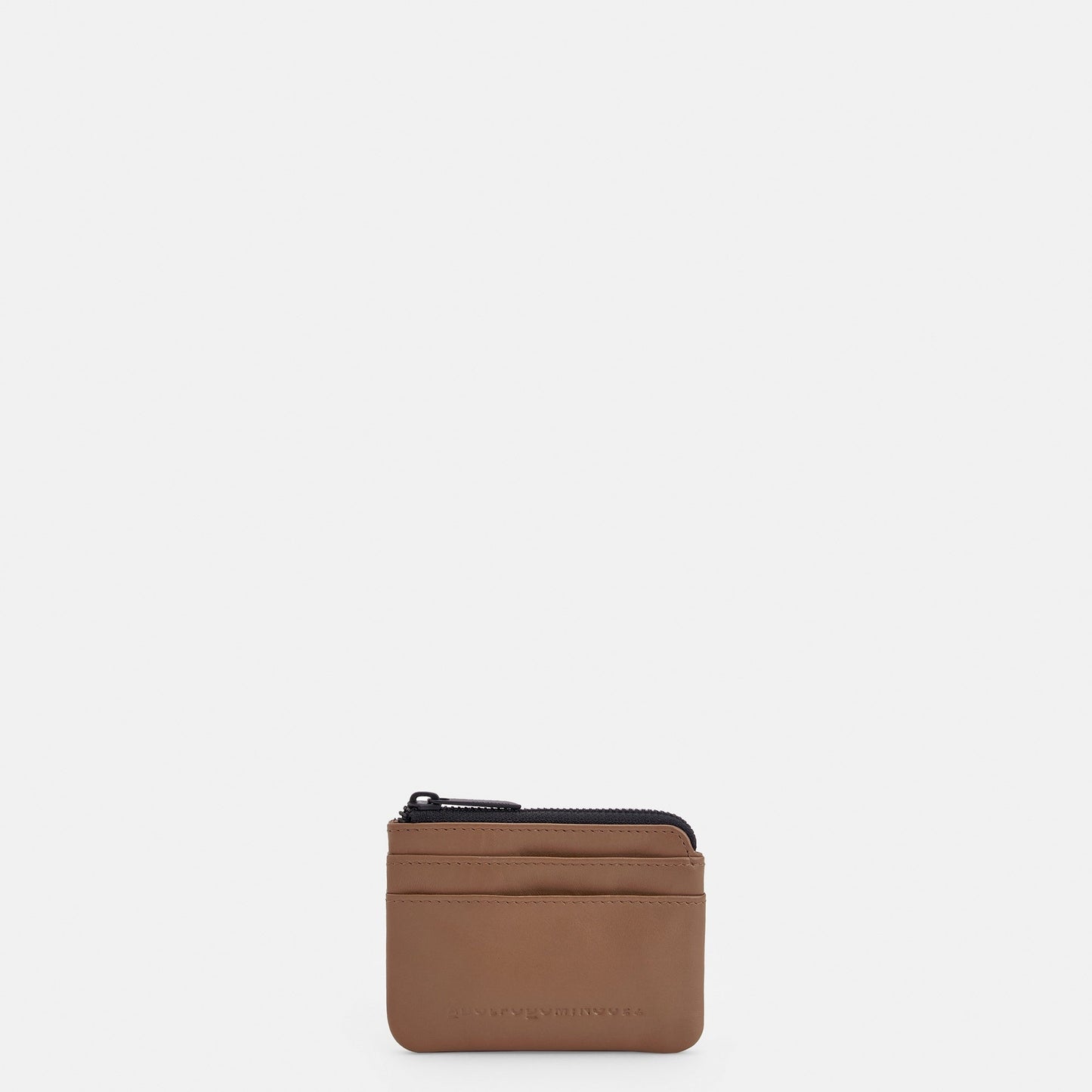 Men Wallet | Tobacco Leather Zipped Wallet by Spanish designer Adolfo Dominguez