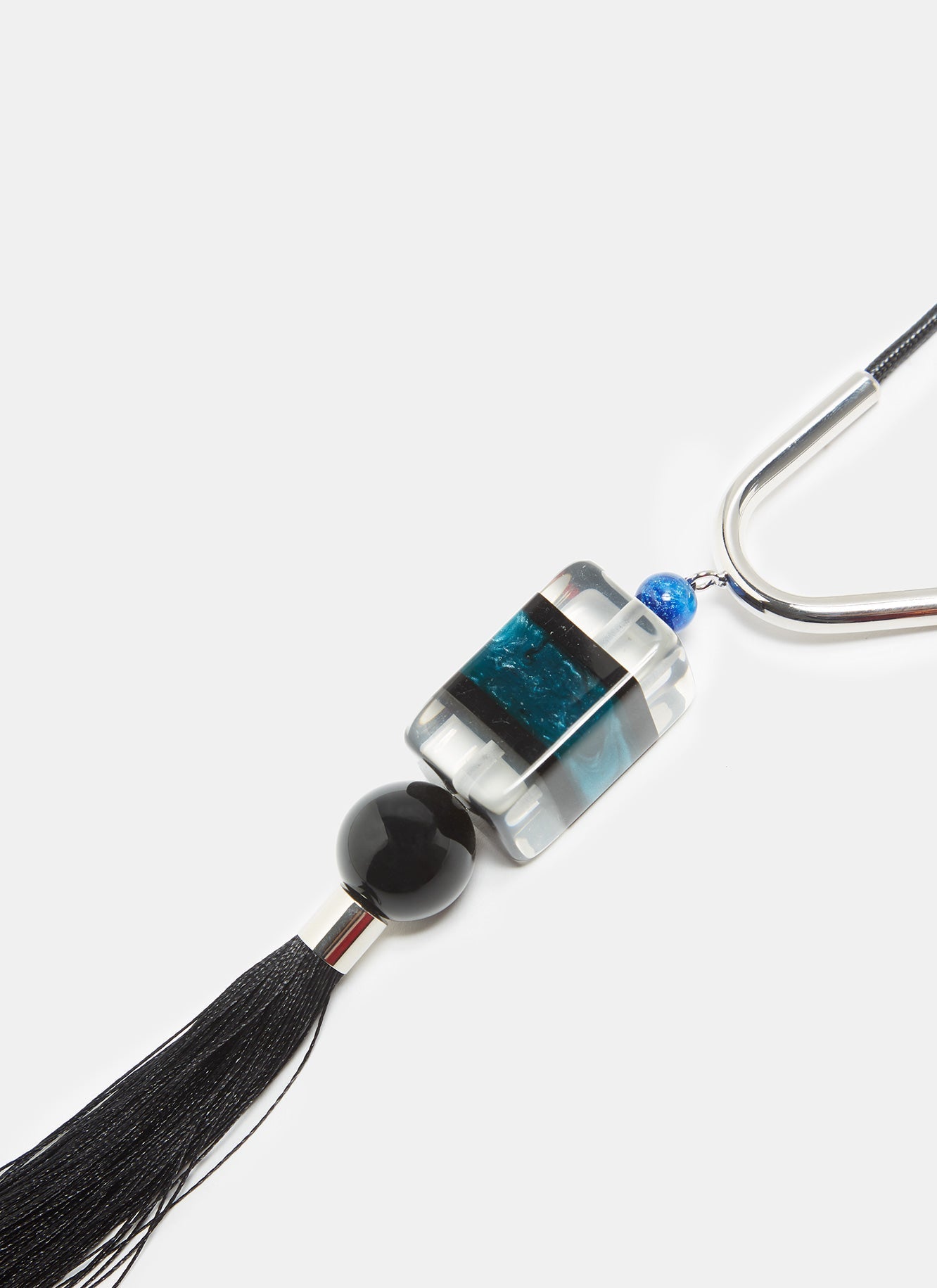 Women Accesories | Turquoise Necklace With Crystal Pendant by Spanish designer Adolfo Dominguez