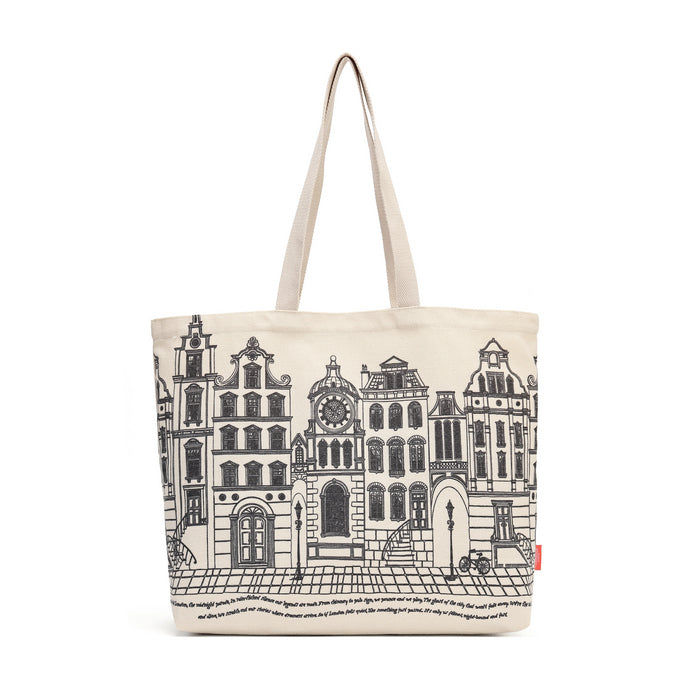 Vendula London Cats In The City Canvas Tote Bag – view 3