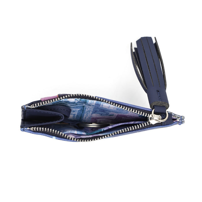 Vendula London Cats In The City Zipper Card and Coin Purse – front
