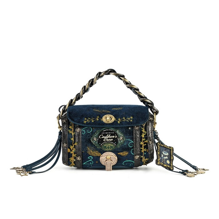 Vendula London The Corner Cauldron Mini Barrel Bag – front