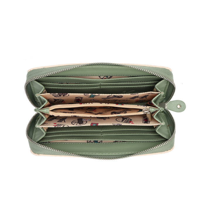 Vendula London The Sugarloaf Bakery Large Ziparound Wallet – front