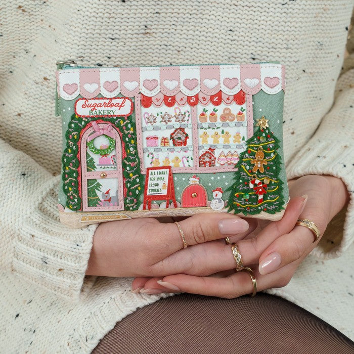 Vendula London The Sugarloaf Bakery Zipper Coin Purse – model shot