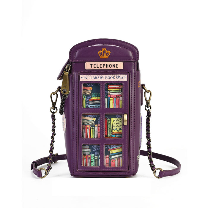 Vendula London Travelling Library Bookshop Book Nook Telephone Box Bag – view 6