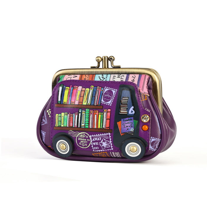 Vendula London Travelling Library Bookshop Clipper Coin Purse – view 4