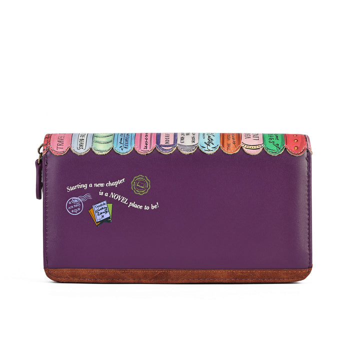 Vendula London Travelling Library Bookshop Large Ziparound Wallet – view 5