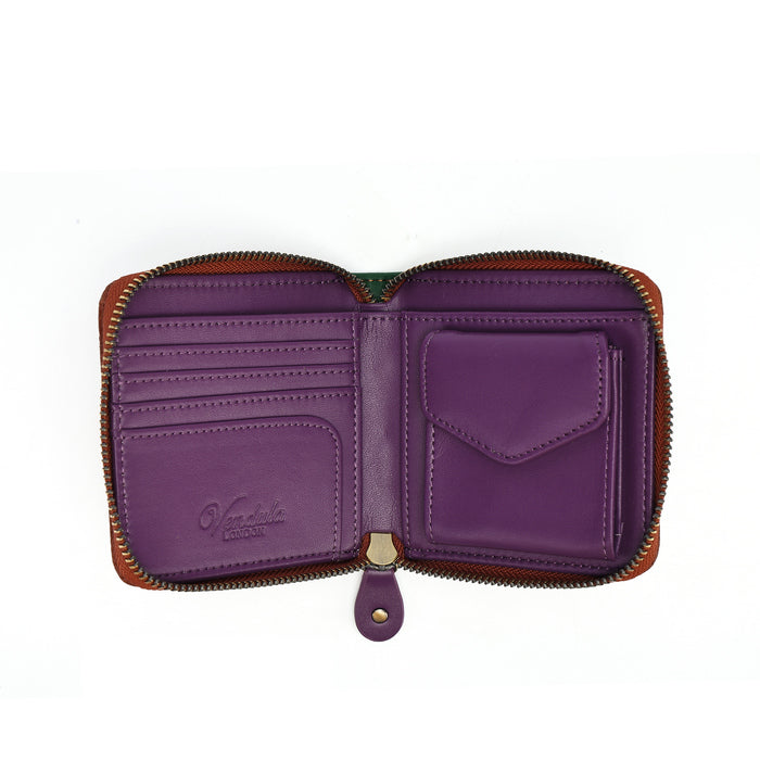 Vendula London Travelling Library Bookshop Square Wallet – front
