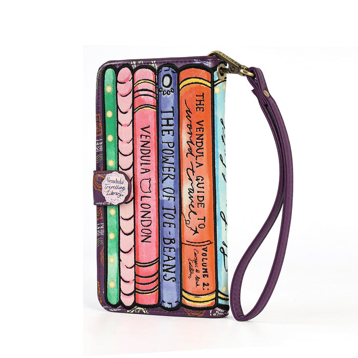 Vendula London Travelling Library Bookshop Universal Flip Phone Case – view 4