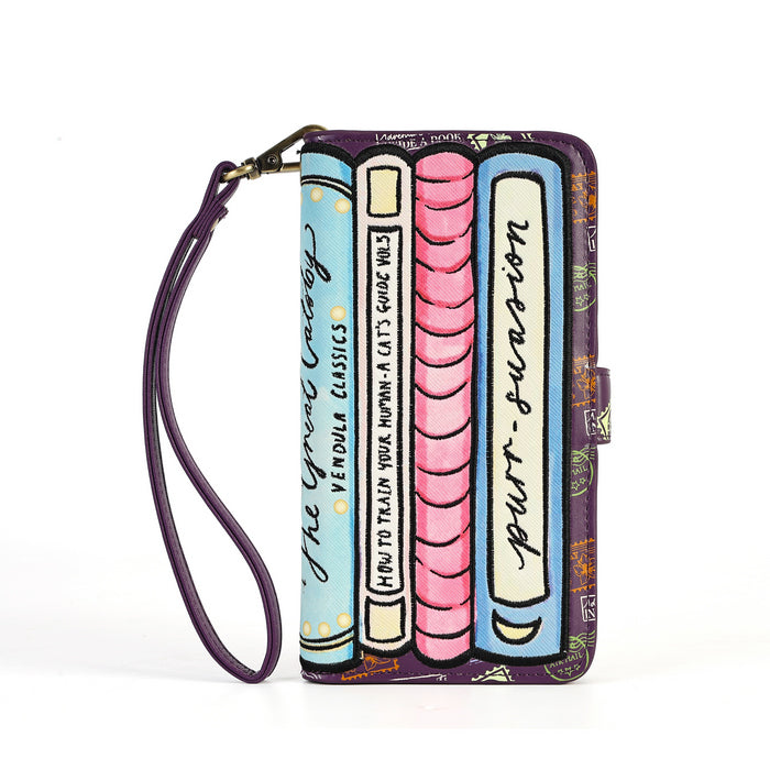 Vendula London Travelling Library Bookshop Universal Flip Phone Case – view 5
