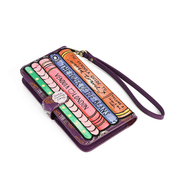 Vendula London Travelling Library Bookshop Universal Flip Phone Case – view 6