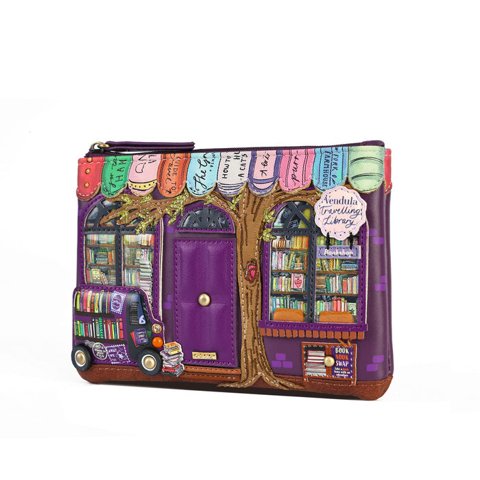 Vendula London Travelling Library Bookshop Zipper Key Coin Purse – view 4