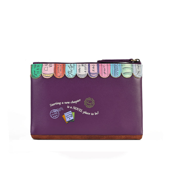 Vendula London Travelling Library Bookshop Zipper Key Coin Purse – view 5