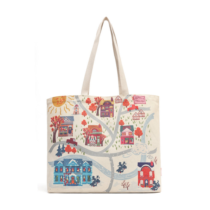 Vendula London Vendula Village Canvas Tote Bag – front