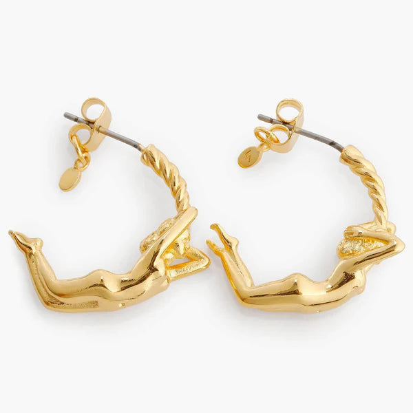Virgo Astrological Sign Hoop Earrings | appv1061