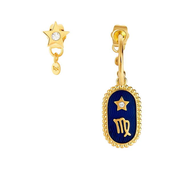 Virgo Zodiac Sign Earrings | ancs1061