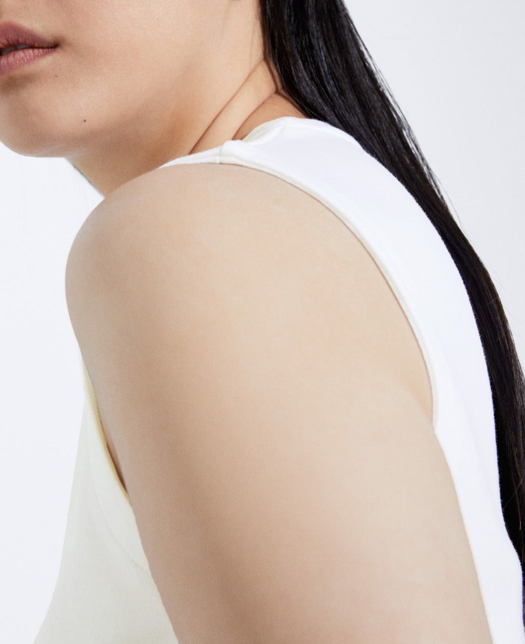 Women T-Shirt (Short Sleeve) | White Cotton Crew Neck T-Shirt by Spanish designer Adolfo Dominguez