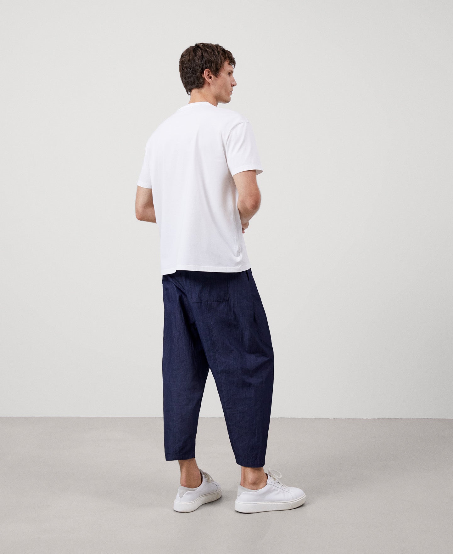 Men T-Shirt (Short Sleeve) | White Cotton T-Shirt by Spanish designer Adolfo Dominguez