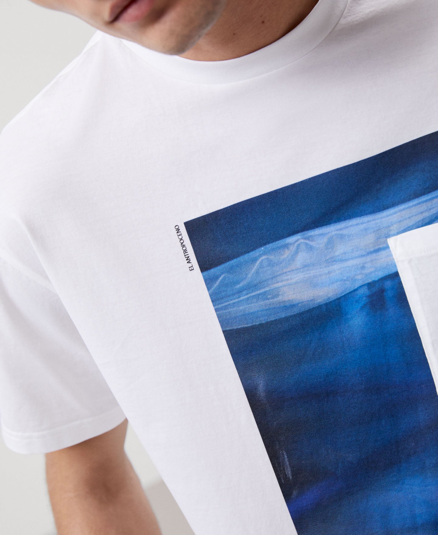 Men T-Shirt (Short Sleeve) | White Cotton T-Shirt by Spanish designer Adolfo Dominguez