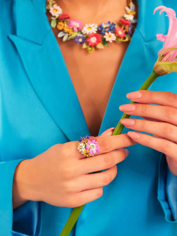 Wild Flower Bouquet Cocktail Ring | appo6011