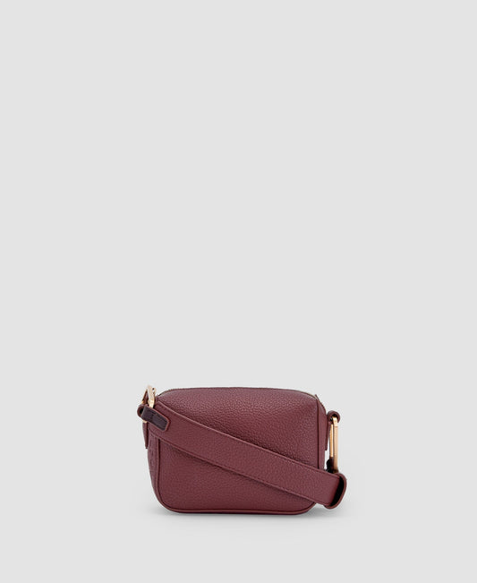 Women Bags | Wine Recycled Materials Shoulder Bag by Spanish designer Adolfo Dominguez