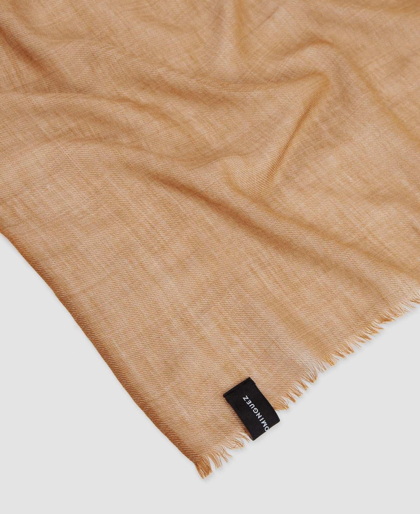 Men Scarf | Yellow Turmeric Merino Wool Scarf by Spanish designer Adolfo Dominguez