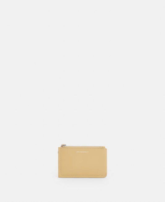Women Wallet | Yellow Vachetta Leather Small Card Holder by Spanish designer Adolfo Dominguez