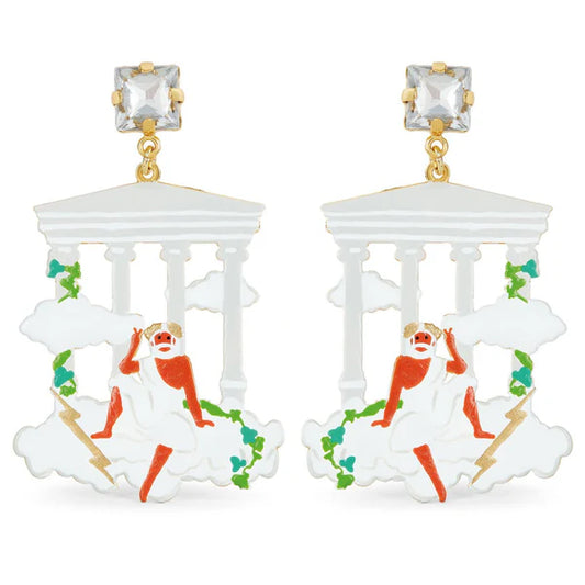 Zeus On Mount Olympus Post Earrings | appd1091