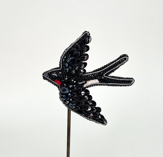 Handmade Swallow Brooch